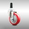 Service Caster 4 Inch 316SS Red Polyurethane Wheel Swivel 1 Inch Expanding Stem Caster SCC-SS316EX20S414-PPUB-RED-1 - alternate 3